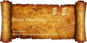 Baza Emerita névjegykártya